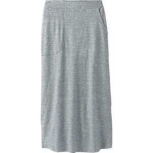 Striped Gray Maxi Skirt